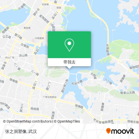 张之洞塑像地图