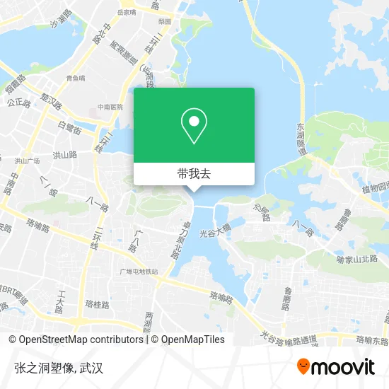张之洞塑像地图