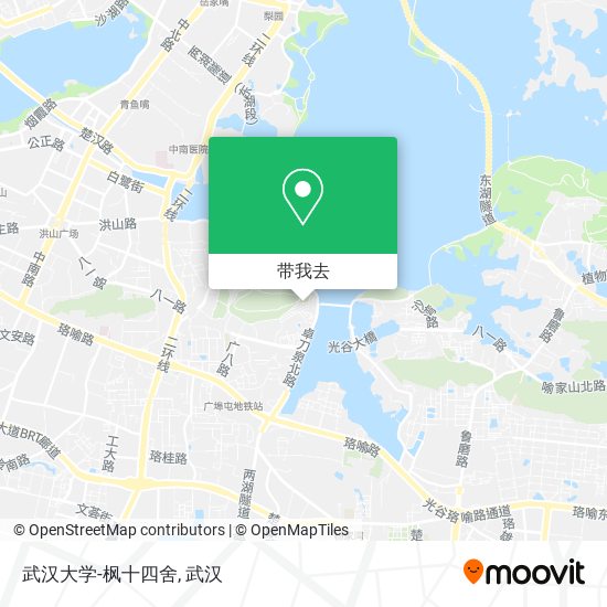 武汉大学-枫十四舍地图