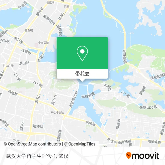 武汉大学留学生宿舍-1地图