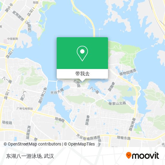 东湖八一游泳场地图