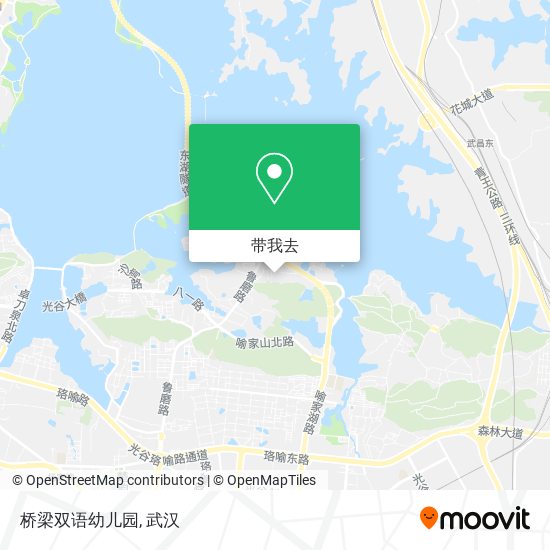 桥梁双语幼儿园地图