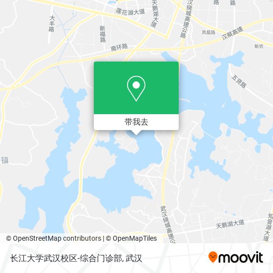 长江大学武汉校区-综合门诊部地图