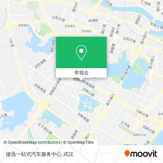 捷迅一站式汽车服务中心地图