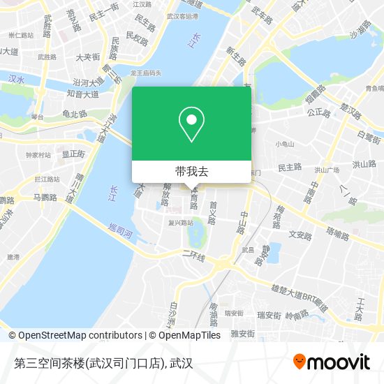 第三空间茶楼(武汉司门口店)地图