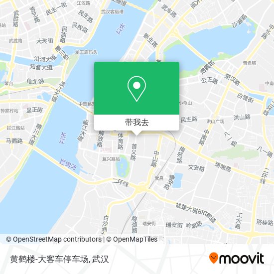 黄鹤楼-大客车停车场地图