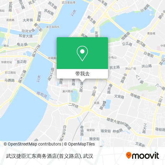 武汉捷臣汇东商务酒店(首义路店)地图