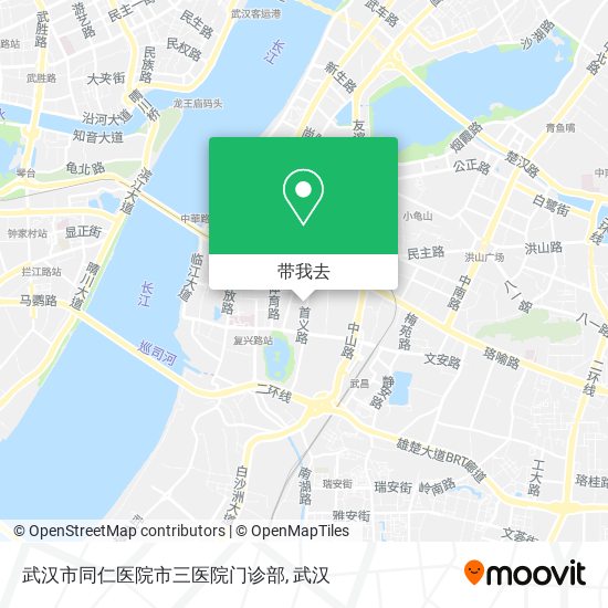 武汉市同仁医院市三医院门诊部地图