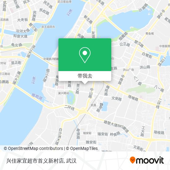 兴佳家宜超市首义新村店地图