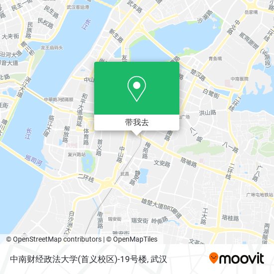 中南财经政法大学(首义校区)-19号楼地图