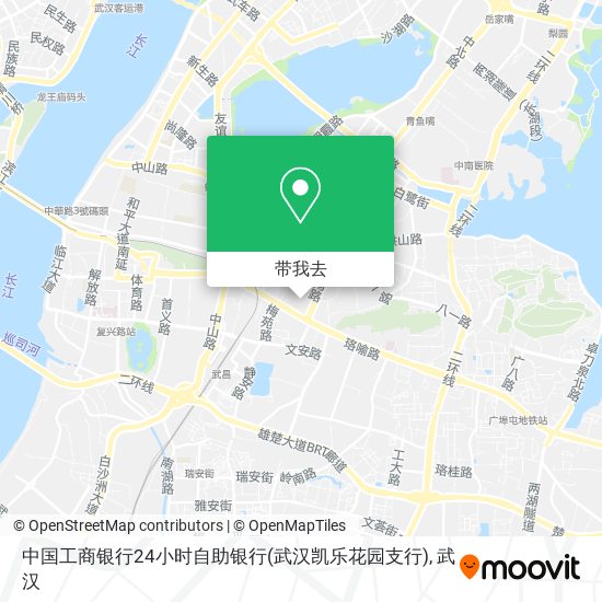 中国工商银行24小时自助银行(武汉凯乐花园支行)地图