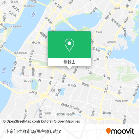 小东门生鲜市场(民主路)地图