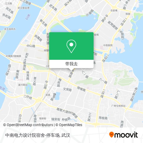 中南电力设计院宿舍-停车场地图