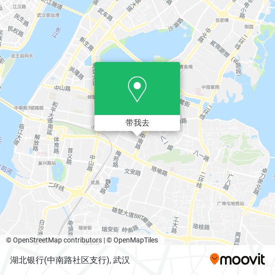 湖北银行(中南路社区支行)地图