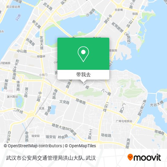 武汉市公安局交通管理局洪山大队地图