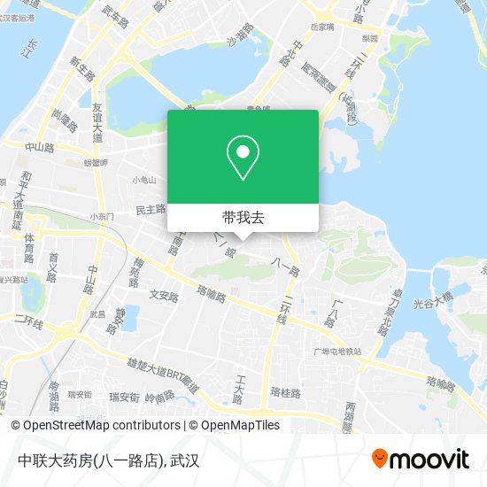 中联大药房(八一路店)地图