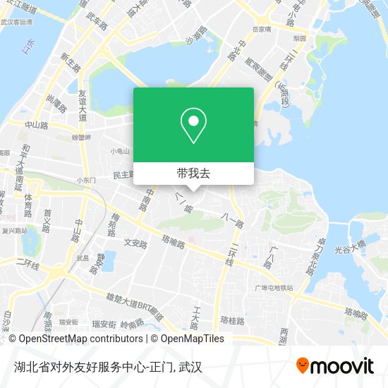 湖北省对外友好服务中心-正门地图