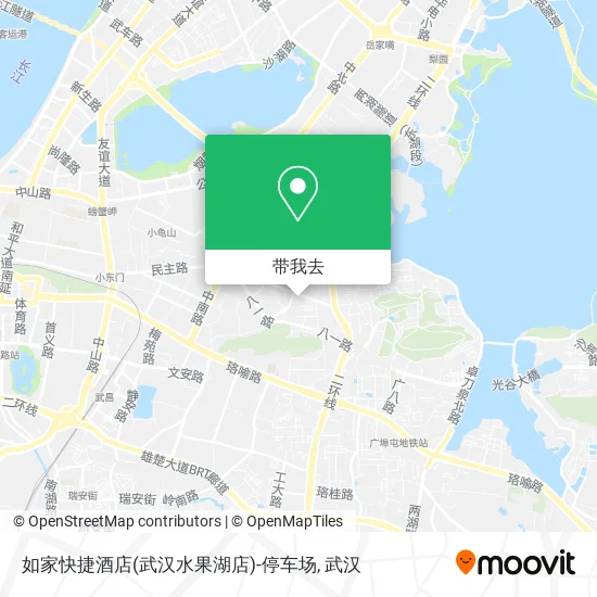 如家快捷酒店(武汉水果湖店)-停车场地图