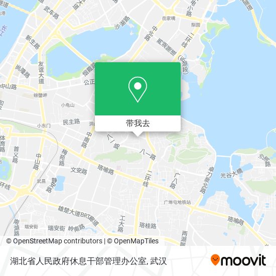 湖北省人民政府休息干部管理办公室地图