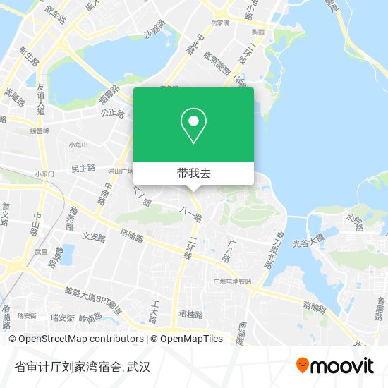 省审计厅刘家湾宿舍地图