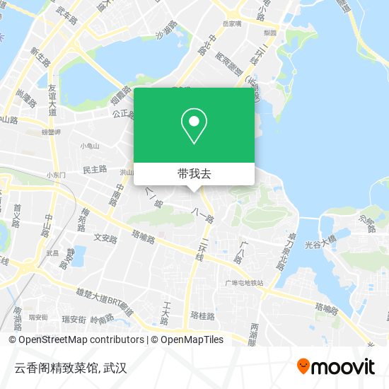 云香阁精致菜馆地图