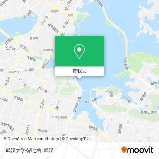 武汉大学-湖七舍地图