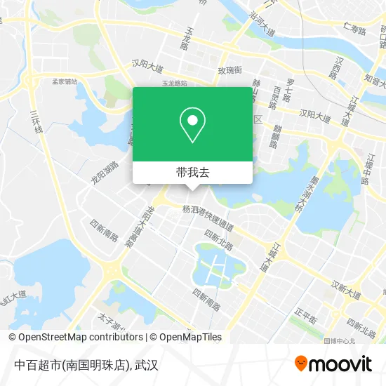 中百超市(南国明珠店)地图