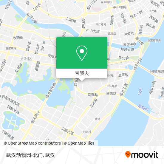 武汉动物园-北门地图