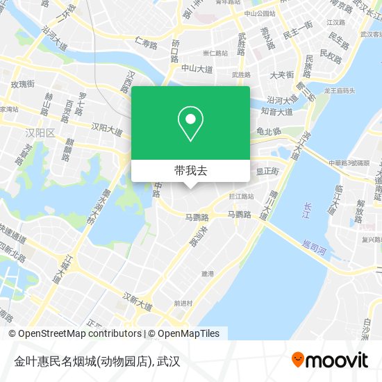 金叶惠民名烟城(动物园店)地图