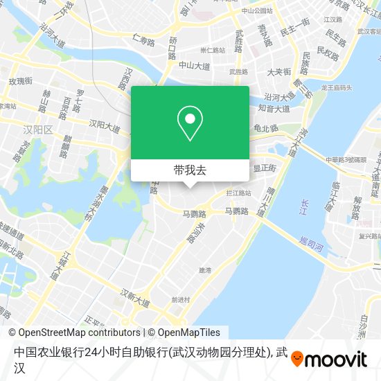 中国农业银行24小时自助银行(武汉动物园分理处)地图