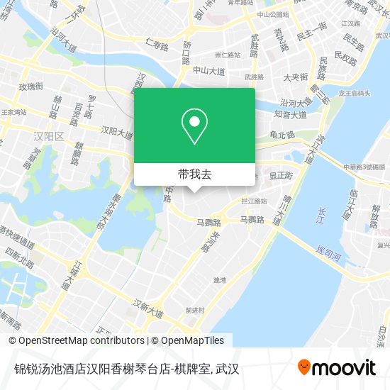 锦锐汤池酒店汉阳香榭琴台店-棋牌室地图