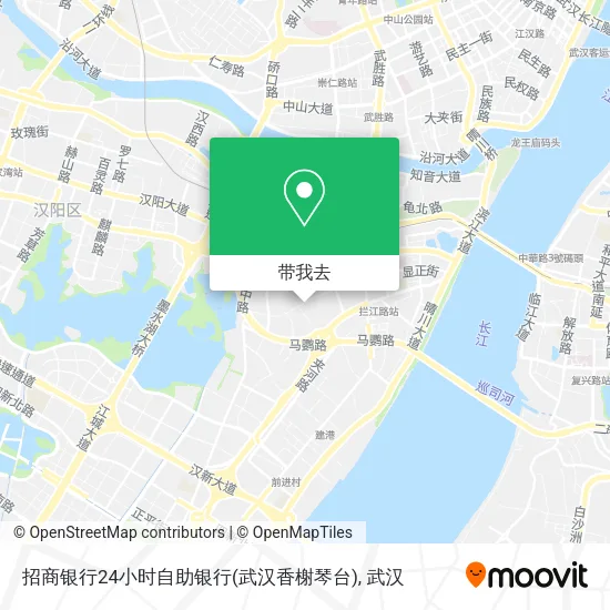 招商银行24小时自助银行(武汉香榭琴台)地图