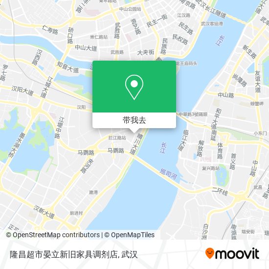 隆昌超市晏立新旧家具调剂店地图