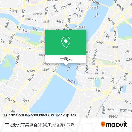 车之源汽车美容会所(滨江大道店)地图