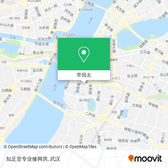 知足堂专业修脚房地图