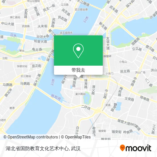 湖北省国防教育文化艺术中心地图