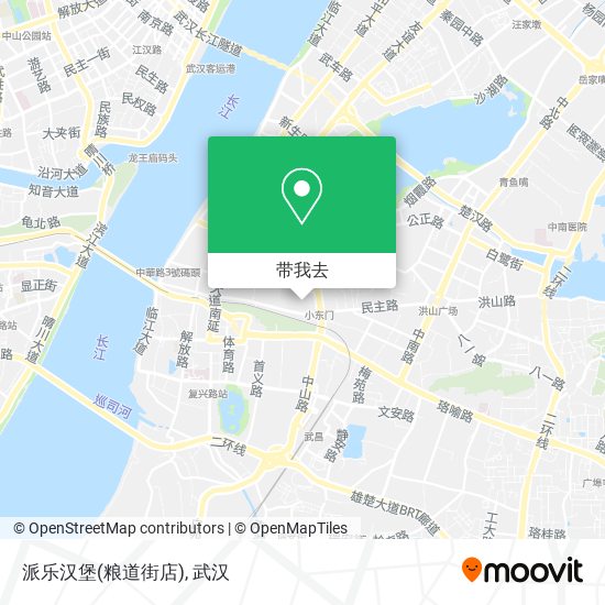 派乐汉堡(粮道街店)地图