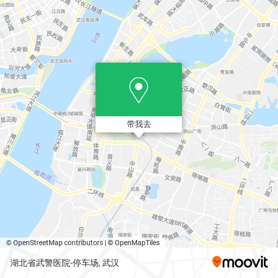 湖北省武警医院-停车场地图