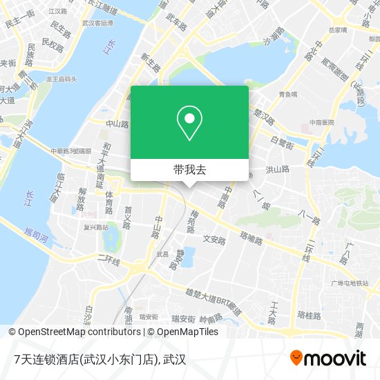 7天连锁酒店(武汉小东门店)地图
