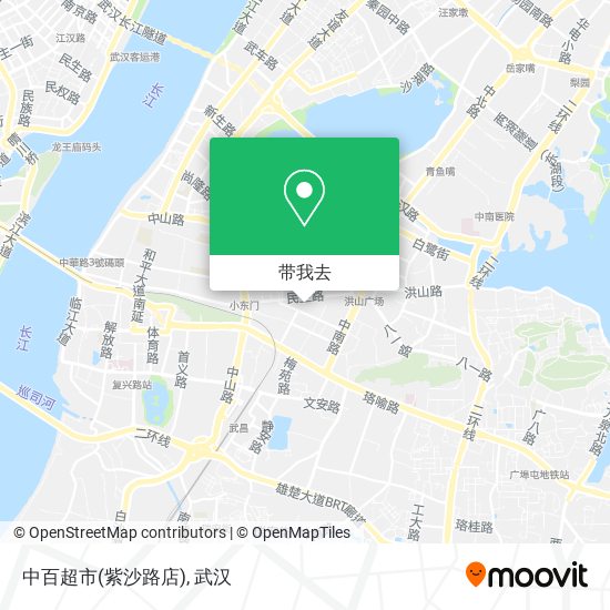 中百超市(紫沙路店)地图