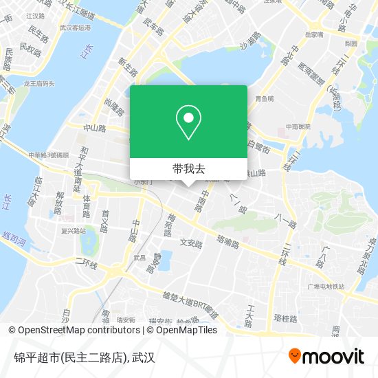 锦平超市(民主二路店)地图