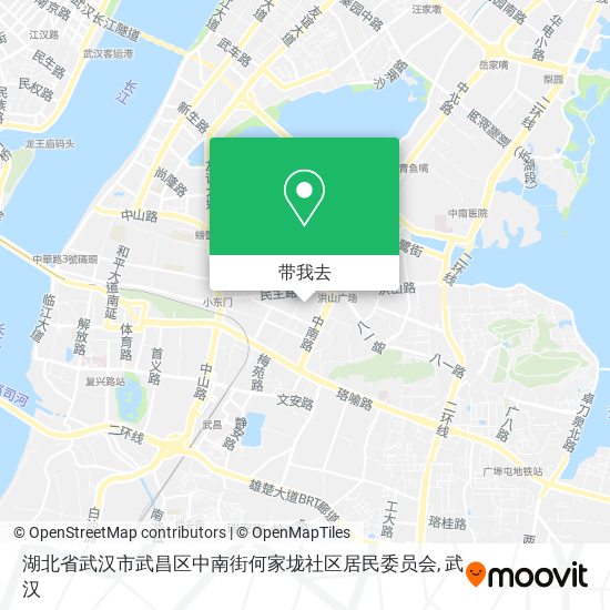 湖北省武汉市武昌区中南街何家垅社区居民委员会地图