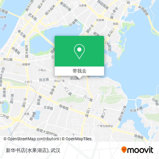 新华书店(水果湖店)地图