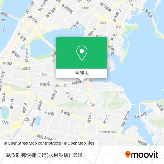 武汉凯邦快捷宾馆(水果湖店)地图