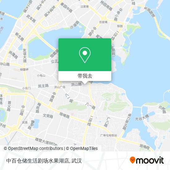 中百仓储生活剧场水果湖店地图