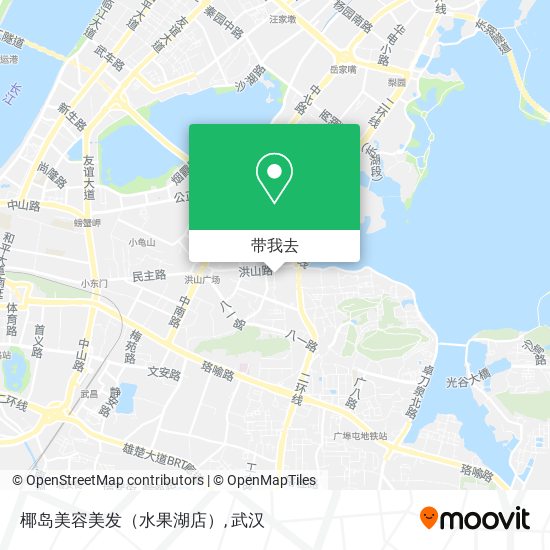 椰岛美容美发（水果湖店）地图