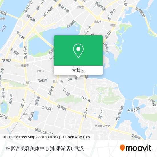 韩影宫美容美体中心(水果湖店)地图