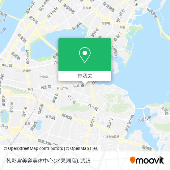 韩影宫美容美体中心(水果湖店)地图