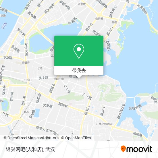 银兴网吧(人和店)地图