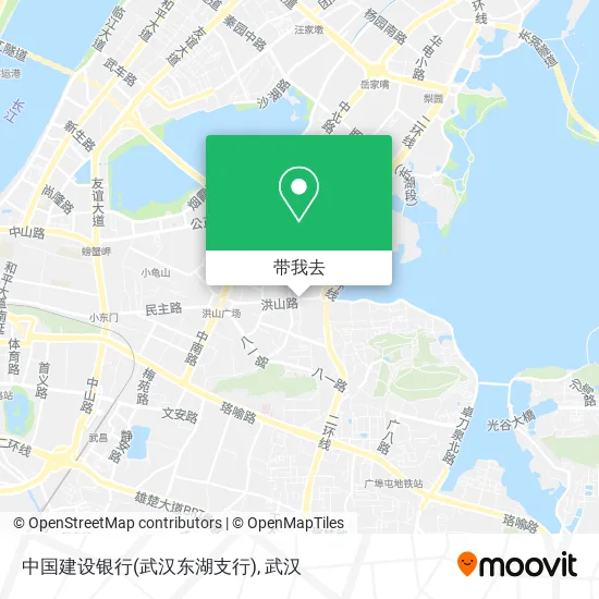 中国建设银行(武汉东湖支行)地图